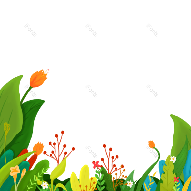 卡通图片,花草元素,花朵PNG,鲜花免抠素材